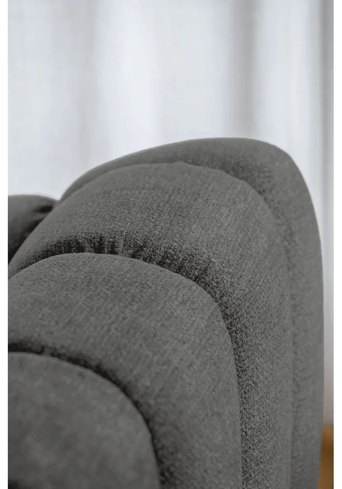 Divano angolare grigio (con penisola a sinistra/a L) Shell – Miuform