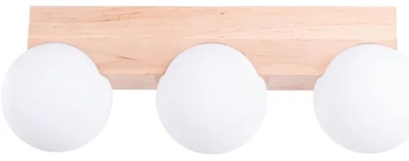 Sollux SL.1684 - Plafoniera BULBO 3xG9/8W/230V faggio/bianco