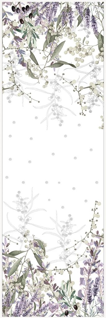 Runner in lino e cotone Parfum De Lavande