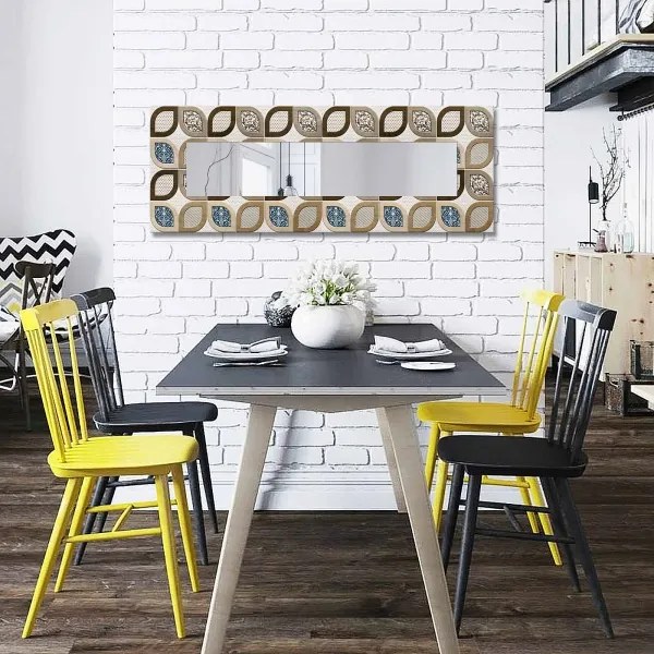 Specchio da parete 120x40 cm colorato