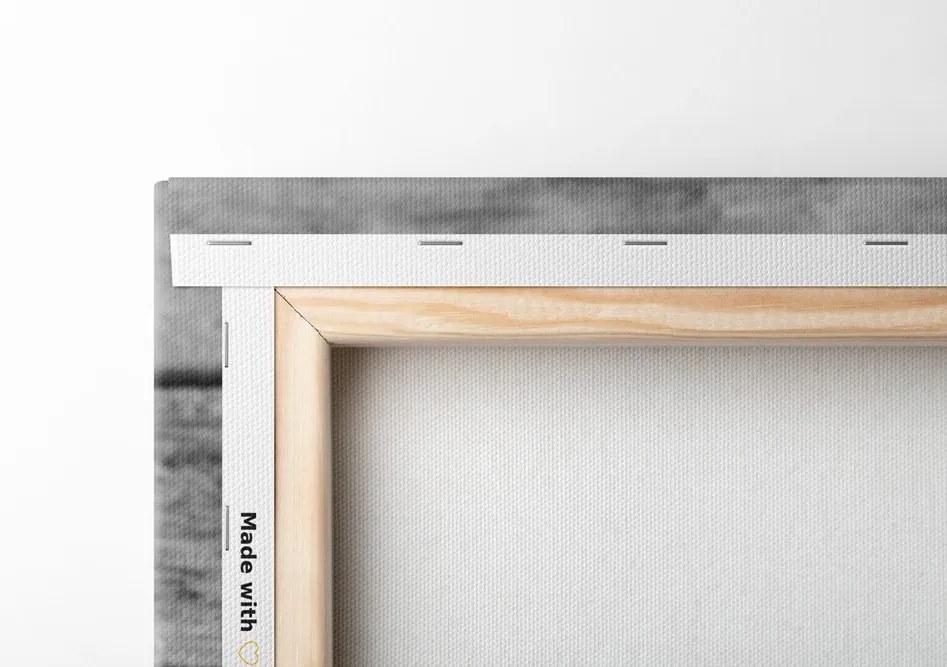 Quadro su tela – Lettere Home in bianco e nero