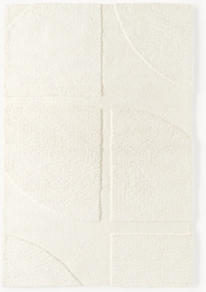 Tappeto soffice a pelo lungo con motivo in rilievo Jade