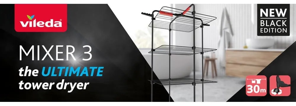 Stendino nero 30 m Mixer 3 – Vileda