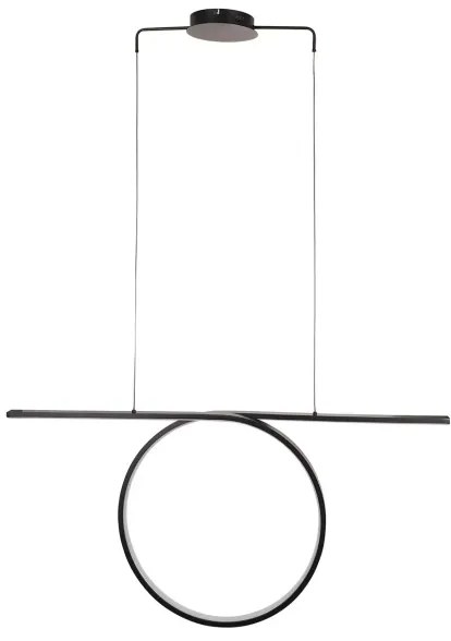 Lampadario LED sospeso su cavo ODETTA LED/42W/230V 4000K nero