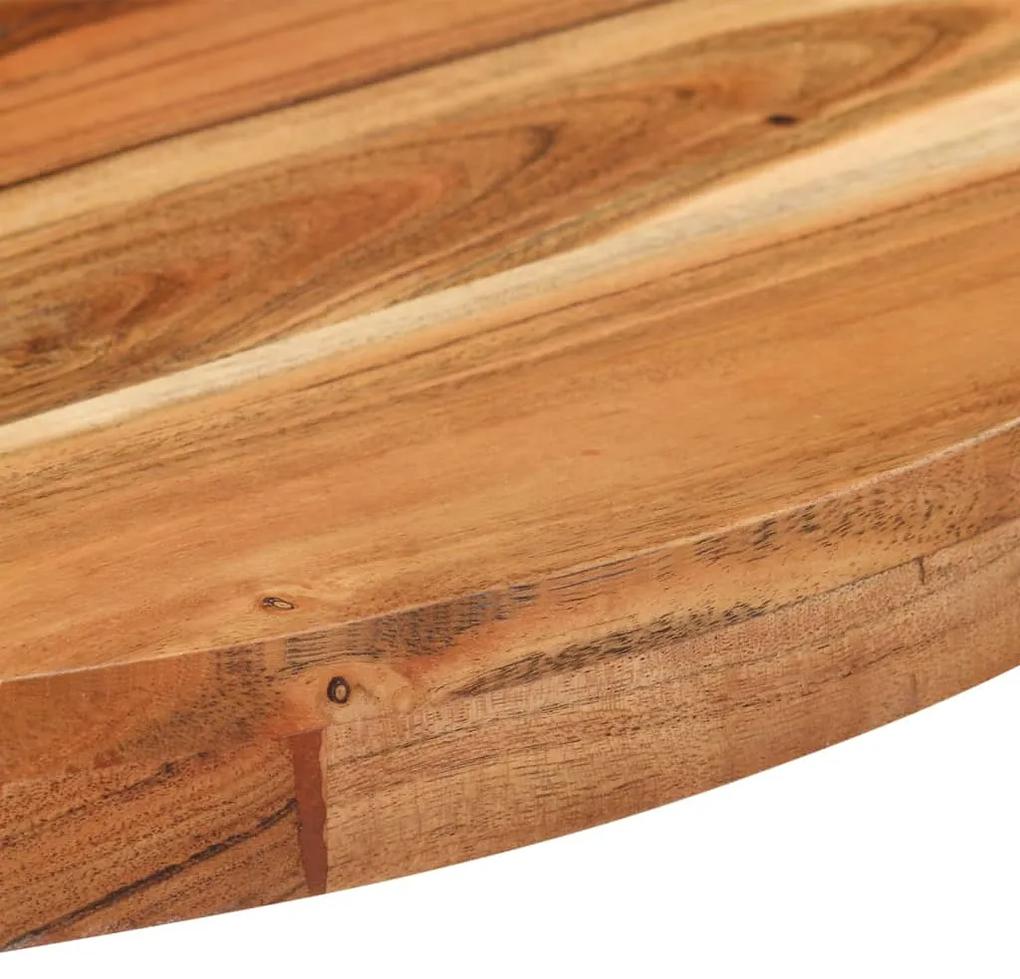 Tavolo da bistrot rotondo Ø70x75 cm legno massello di acacia