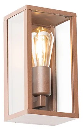 Applique industriale marrone ruggine 26 cm IP44 - Charlois