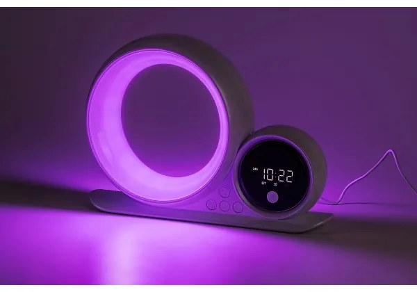 Rabalux 76109 - LED RGB Lampada da tavolo con altoparlante WAKEWAY LED/5W/230V