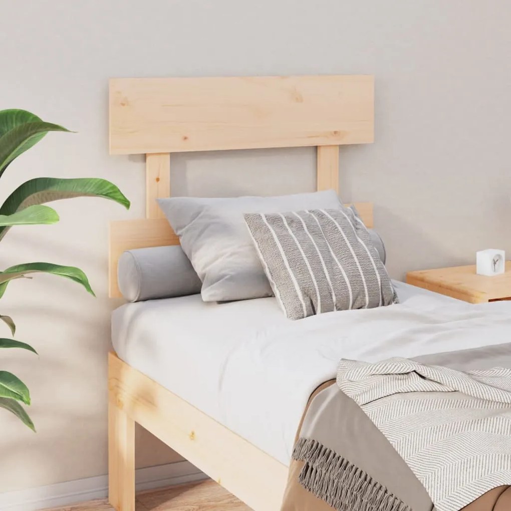 Testiera Per Letto 93,5x3x81 Cm İn Legno Massello Di Pino /