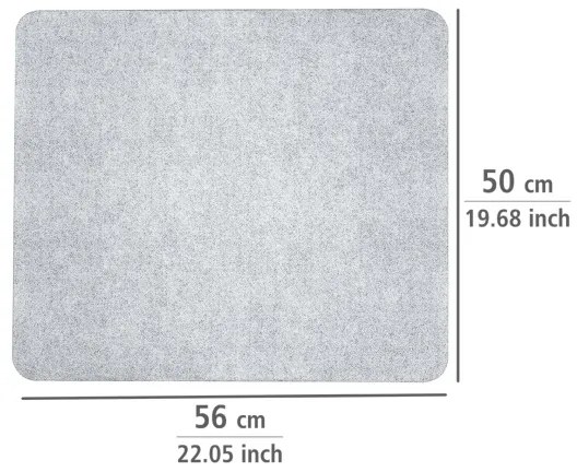 WENKO 2511910800 - Piastra di copertura 50x56 cm trasparente/grigio