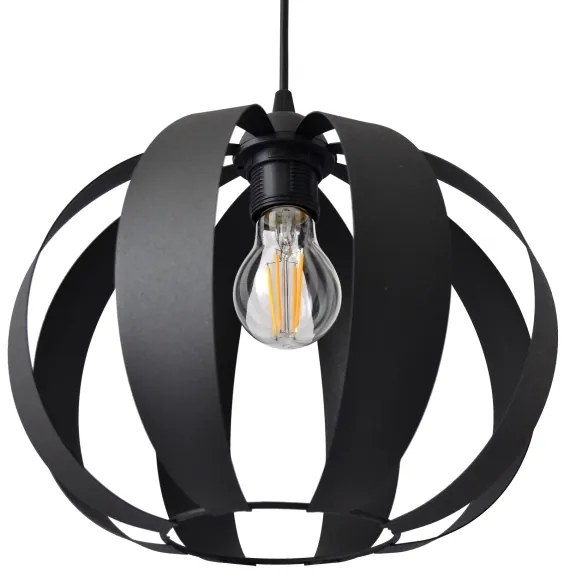 Lampadario a sospensione con filo NEWTON 1xE27/15W/230V nero