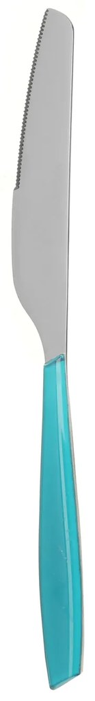 Coltello tavola sfuso azzurro in acciaio inox Silhouette