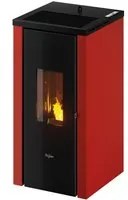 stufa a pellet 'vera 7' colore rosso 7001980nlm