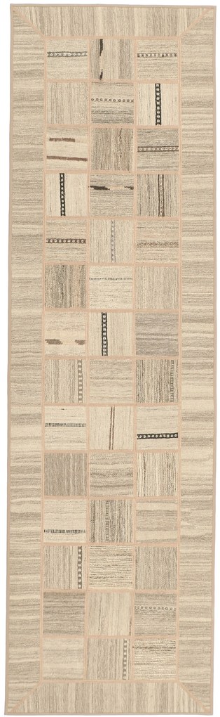 Kilim Tappeto 310 x 90 (Iran) Tessuto A Mano