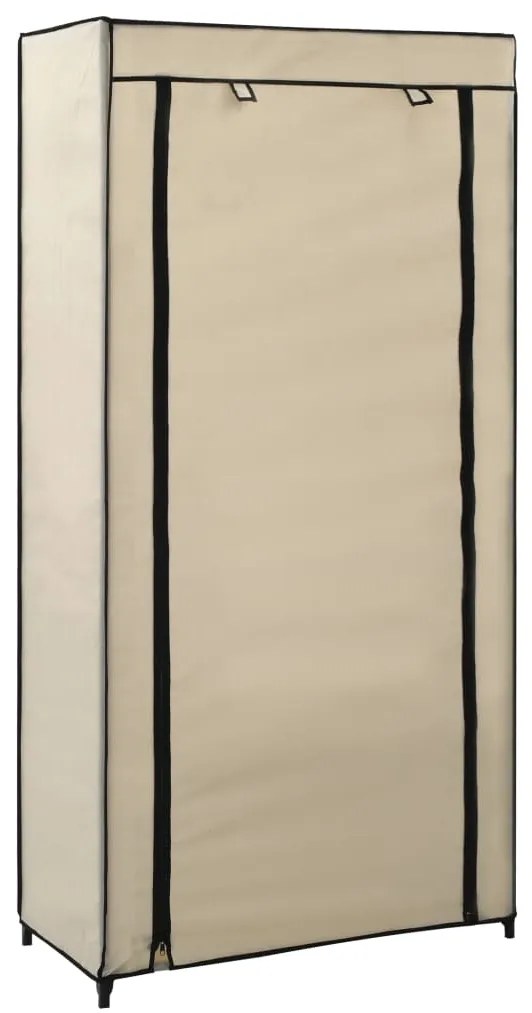 Scarpiera Coperta Crema 58x28x106 Cm İn Tessuto /