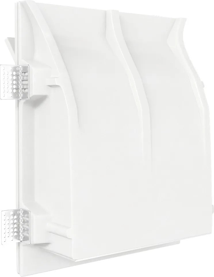 Applique Rettangolare da Incasso 2xE14 in Gesso Pitturabile