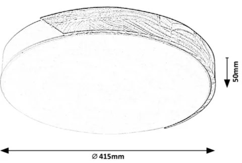 Rabalux 3527 - Plafoniera LED MAPLE LED/24W/230V bianco