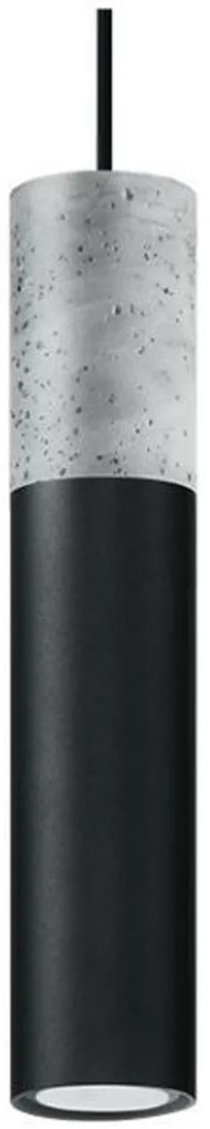 Lampadario a Sospensione in Acciaio e Cemento BORGIO 1 GU10 da interno