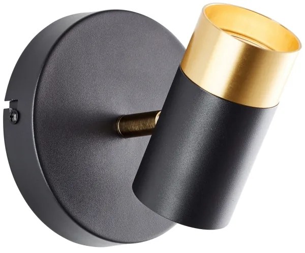 Brilliant - Faretto da parete a LED VIGOLO 1xGU10/5W/230V nero/oro