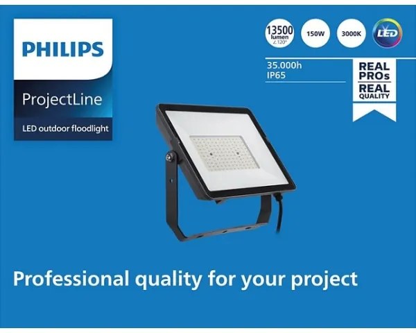 Philips - Proiettore LED da esterno PROJECTLINE LED/150W/230V IP65 3000K