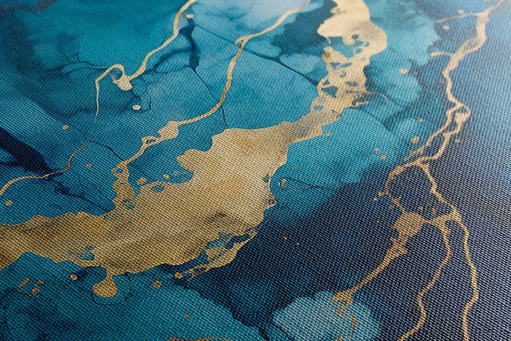 Stampa su tela – Marmo blu