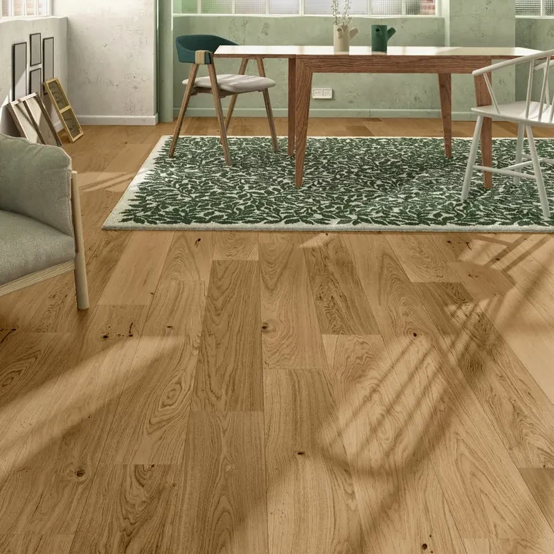 Parquet multistrato intenso XL in rovere verniciato e spazzolato elegance sp. 14/3.3 mm 2.222 m²