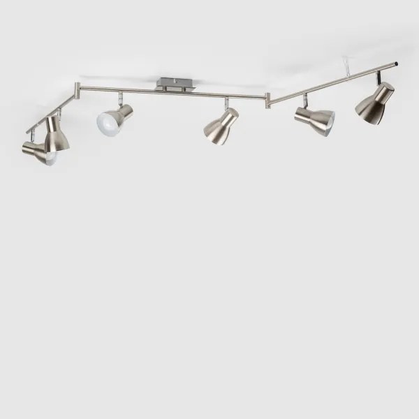 Faretto LED 6xE14/5W/230V cromo opaco