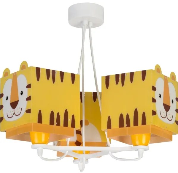 Dalber 64567 - Lampadario per bambini LITTLE TIGER 3xE27/60W/230V