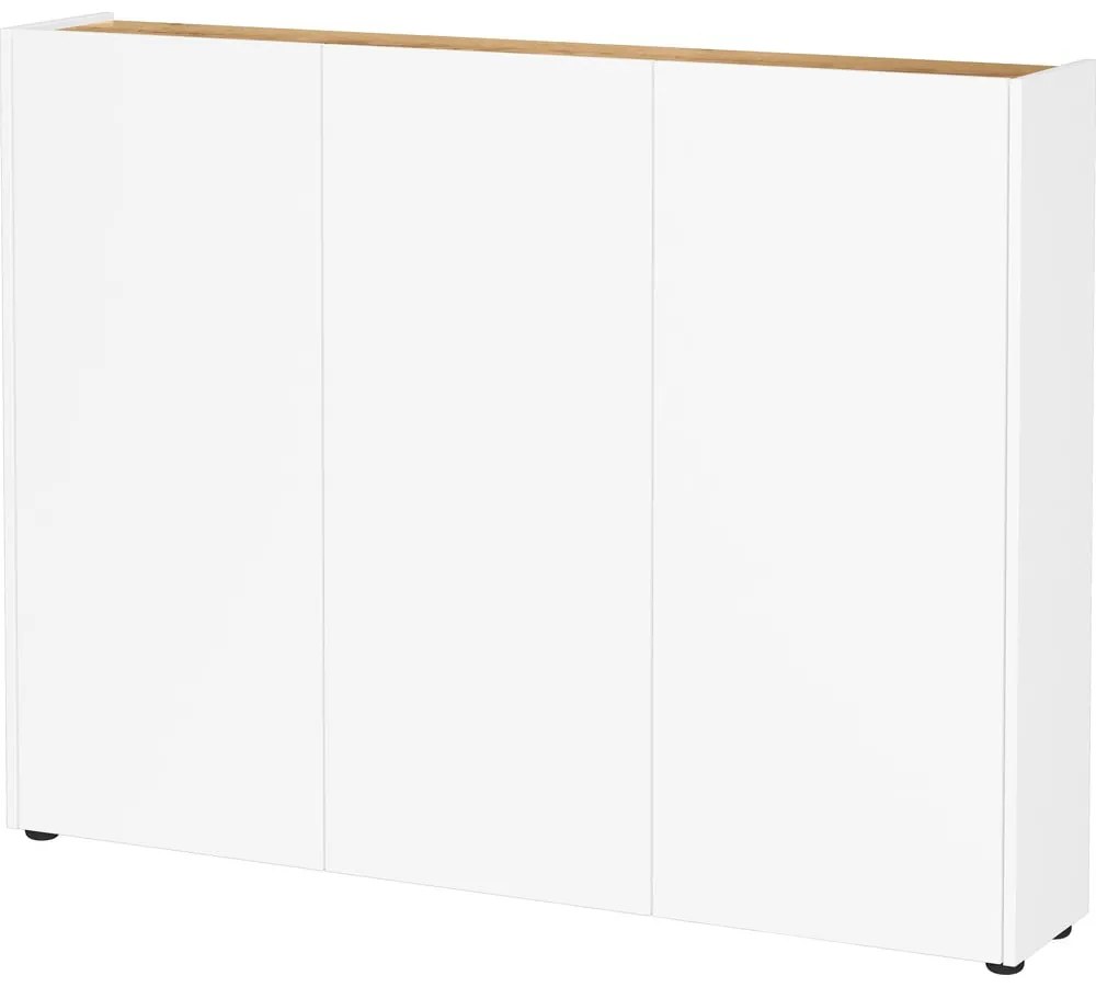 Armadietto bianco con effetto rovere 138x105x25 cm Libbiano – Germania