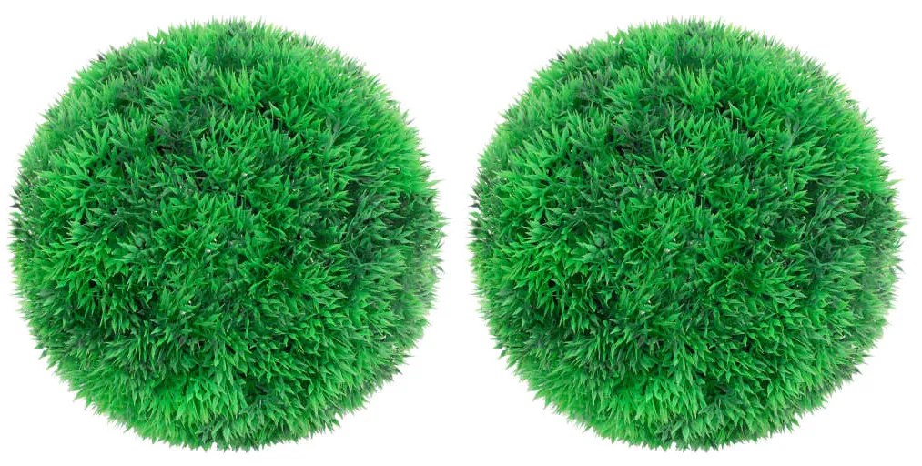Sfere Di Bosso Artificiale 2 Pz 22 Cm /