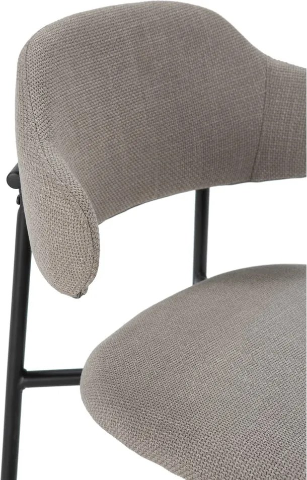 Sedie da pranzo in set grigio chiaro 4 pz Adriel – Marckeric