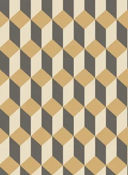 Cole & Son Carta da parati Delano - Gold/ Black