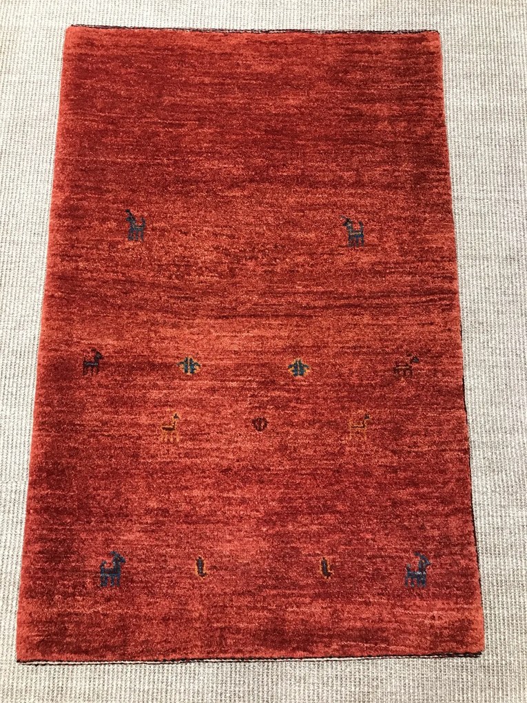 Gashguli Tappeto 80x120 Rosso (Iran) Annodato A Mano