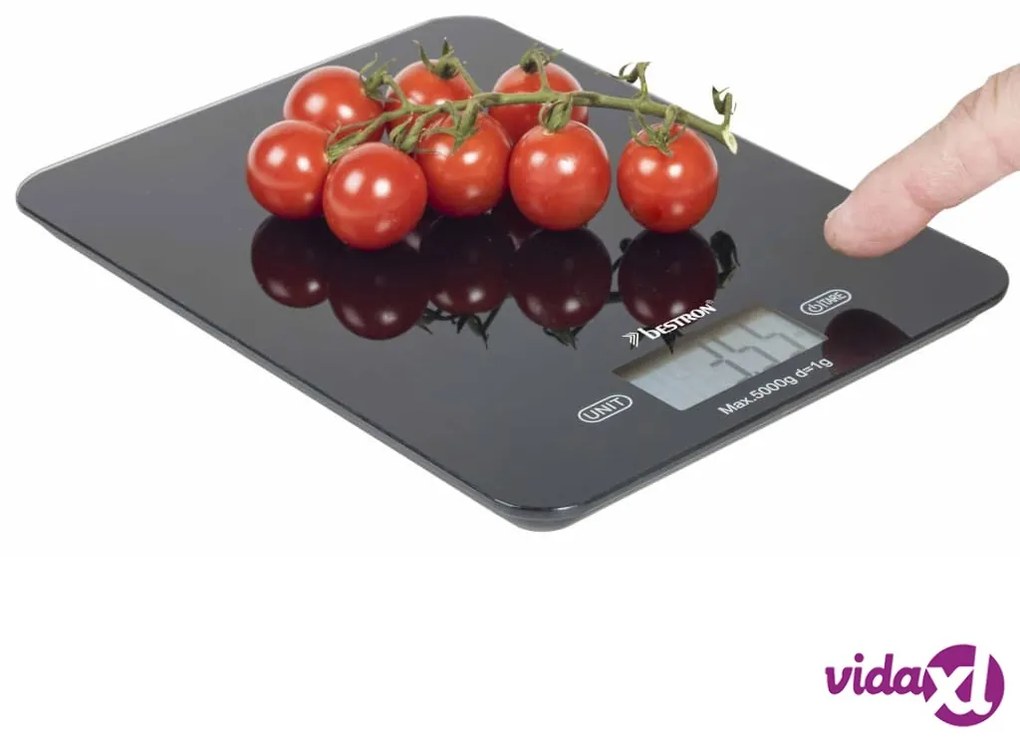 Bestron Bilancia da Cucina Elettronica AKS710Z Nera 5 kg