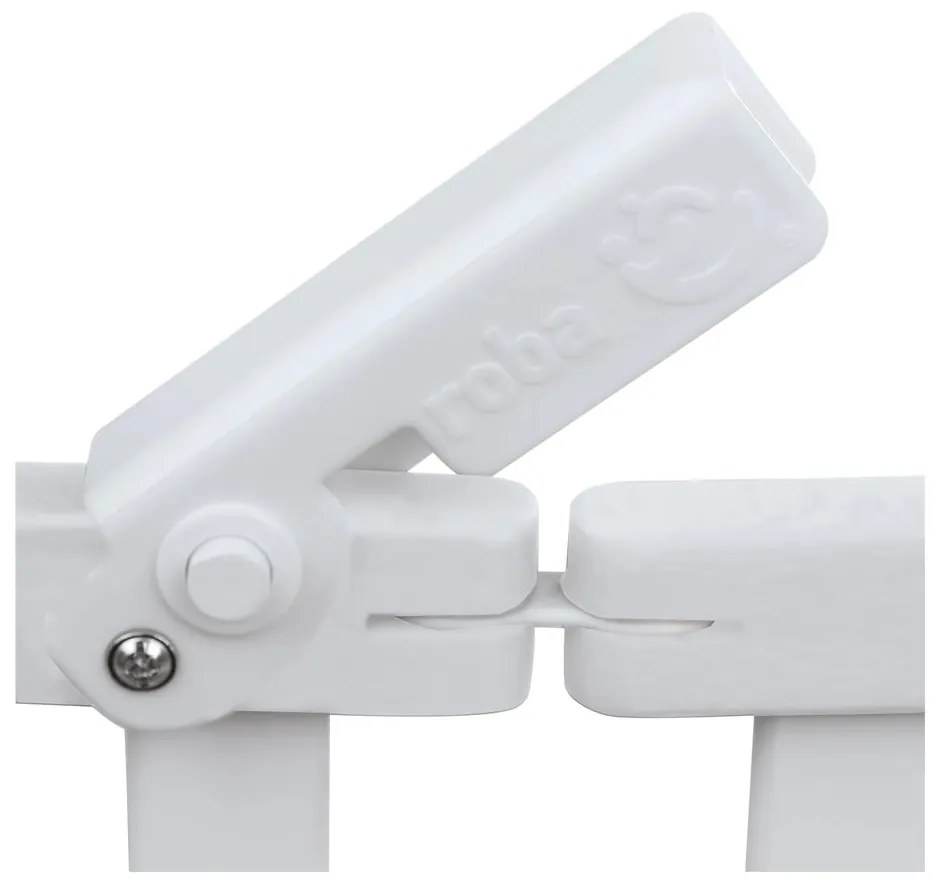 Lettino pieghevole bianco su ruote 60x120 cm Fold up - Roba