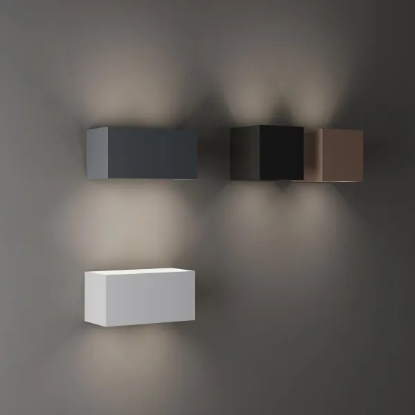 Ideal Lux - Lampada da parete LED per esterni ATOM LED/25W/230V CRI 90 IP54 marrone