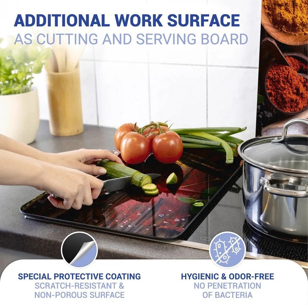 Set di 2 cappe da cucina in vetro con, 52 x 30 cm Spice - Wenko