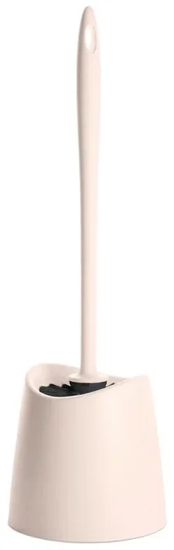 Portascopino wc da appoggio rosa con setole nere