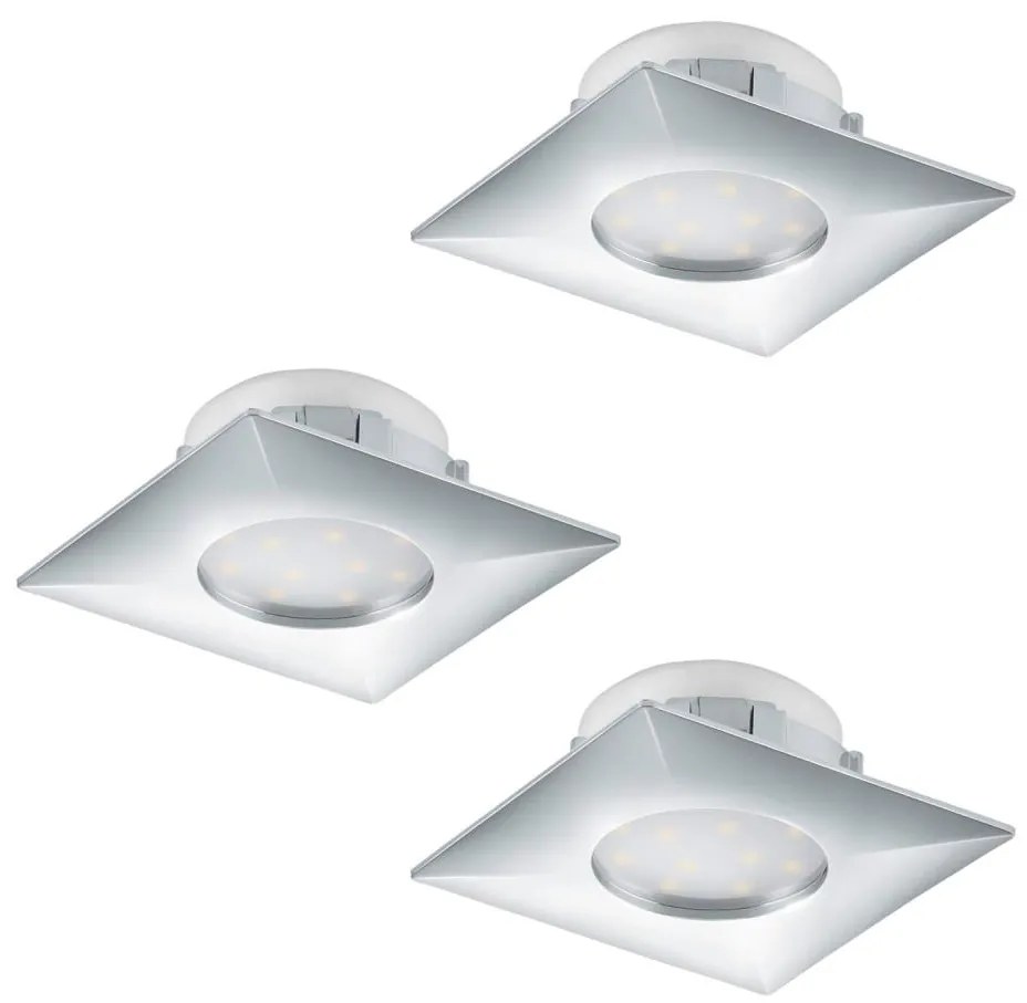 Eglo 95802 - SET 3pz Lampada LED da incasso PINEDA 1xLED/6W/230V