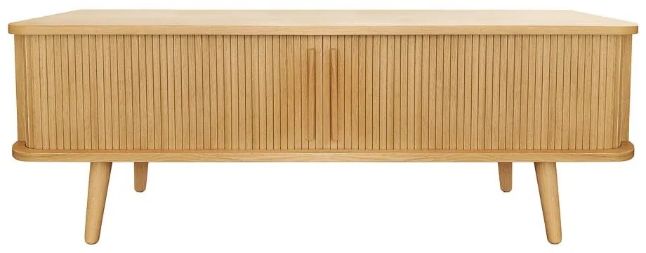 Tavolo TV in rovere di colore naturale 138x50 cm Rove - Woodman