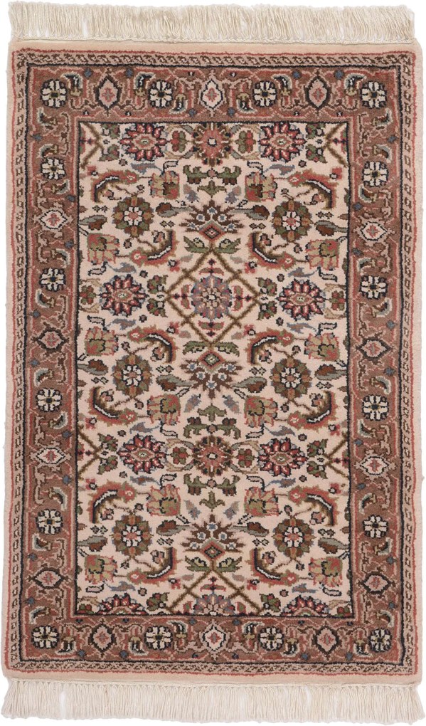 Herati Tappeto 90x60 (Indian) Annodato A Mano