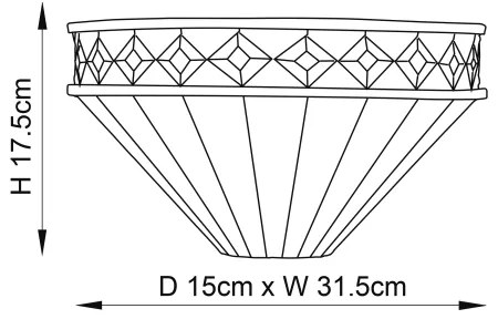 Endon 64149 - Applique Tiffany FARGO 1xE14/40W/230V