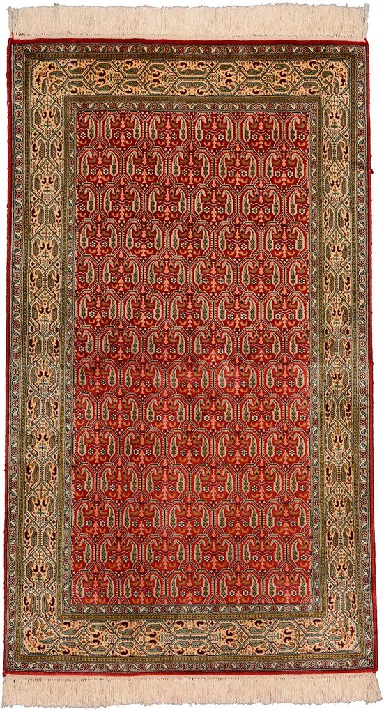 Cashmere Silk Tappeto orientale 130x80 Beige (Indian) Annodato A Mano