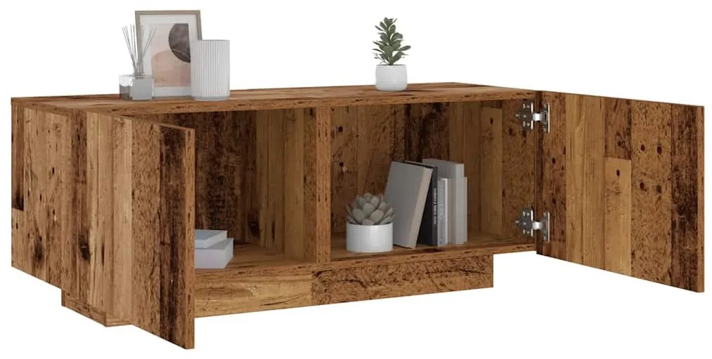 Comodino Legno Antico 100x35x40 Cm İn Legno Multistrato /