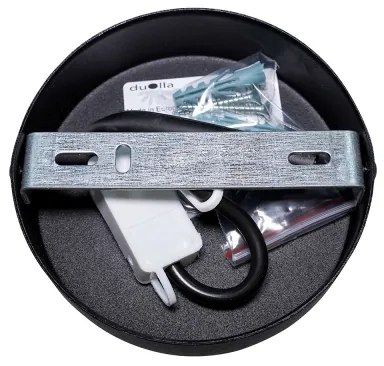 Duolla - Lampadario a plafone DUO 1xE27/15W/230V diametro 40 cm nero/oro