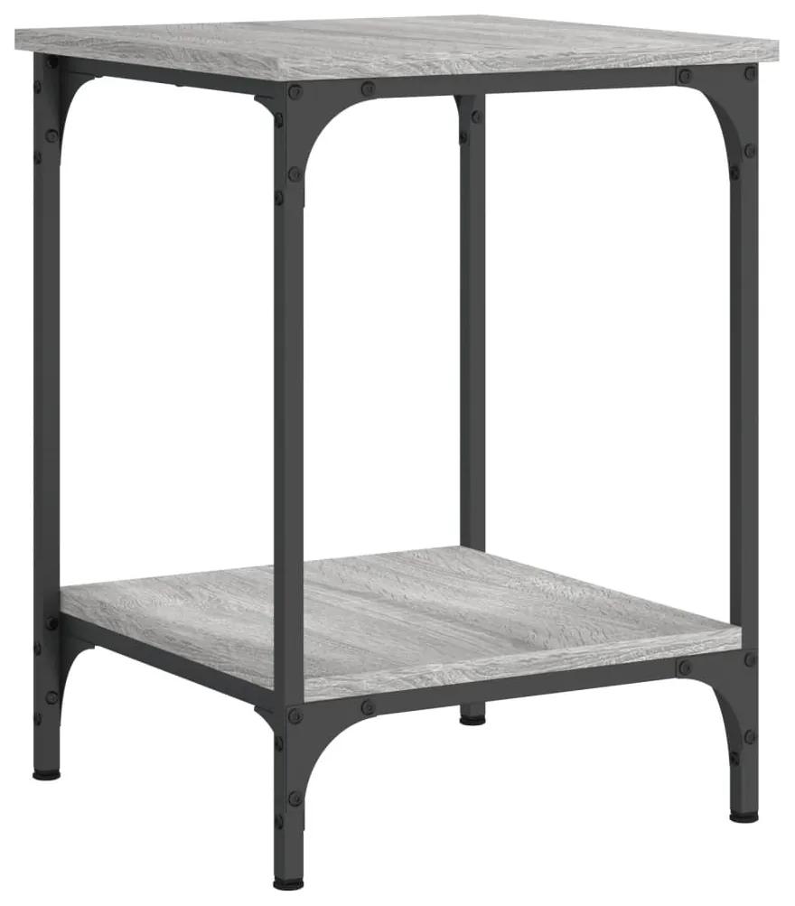 Tavolino da salotto grigio sonoma 40x40x55 cm legno multistrato