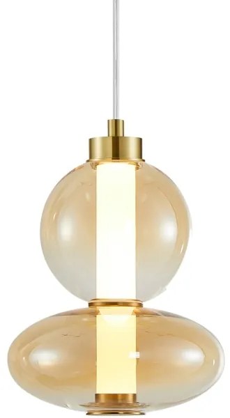 Lampadario LED a sospensione con filo DAPHNE LED/12W/230V oro