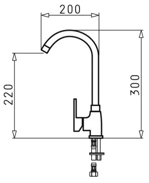 Pyramis 90913801 - Rubinetto cucina BELLO cromato