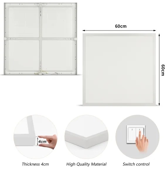 Brilagi - Lampada LED per bagno FRAME LED/50W/230V 3000/4000/6000K 60x60 IP44