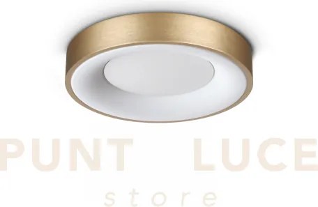 Planet plafoniera led 3000k 15w  1350 lm satinata ottone d.30cm