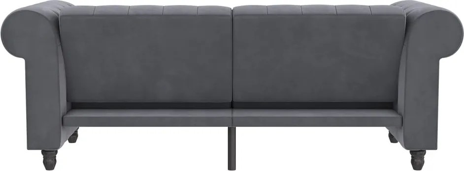 Divano in velluto grigio scuro 236 cm Felix - Støraa
